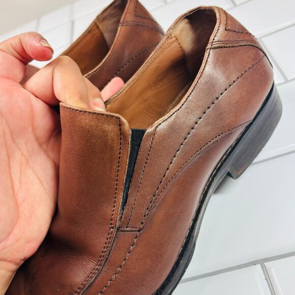 Johnston Murphy 20-6240 Brown Leather‎ Slip On Loafers Men’s 9.5M - Picture 10 of 10